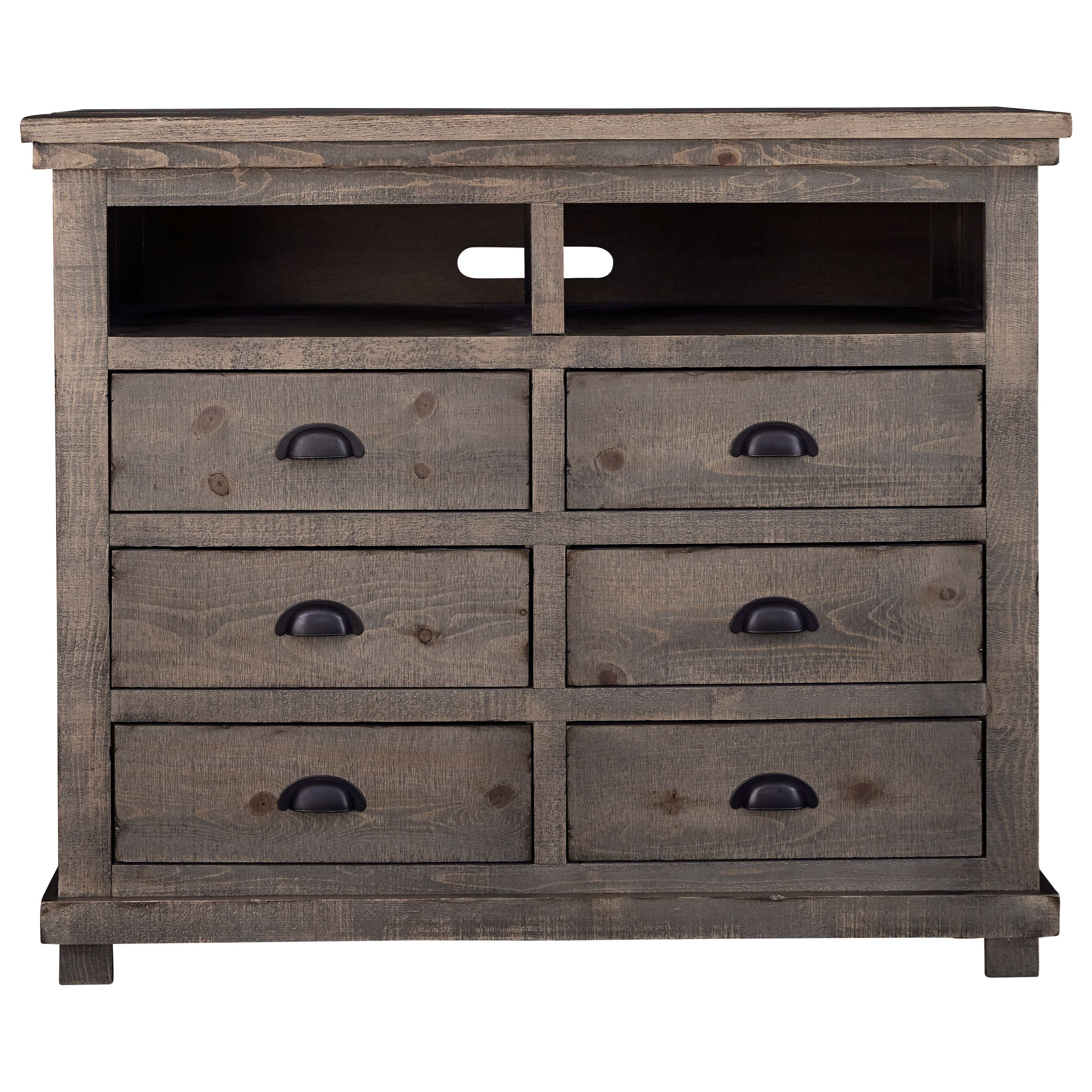 Progressive Furniture Willow P63546 Distressed Pine Media Chest